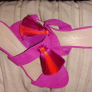 New Loeffler Randall suede Rubie sandals size 8B